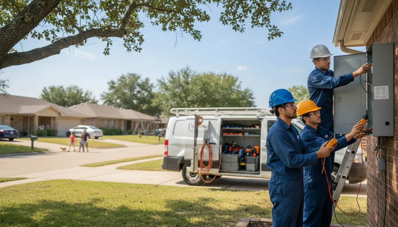Certified electrician providing emergency electrical services in Hortonville, WI